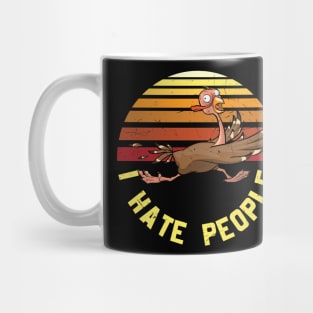 I Hate People Funny Turkey Thanksgiving Day Gift T-shirt Mug